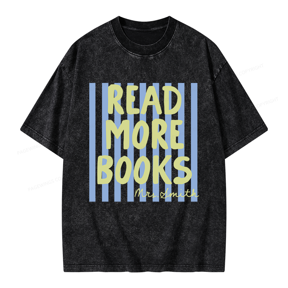 Pagewing Personalized Reading Unisex Washed T-shirt