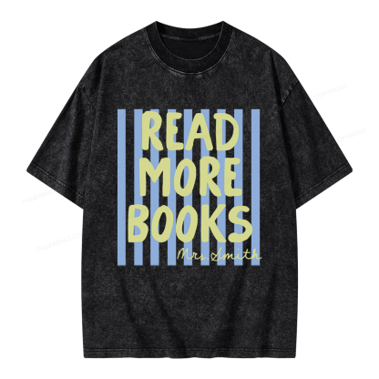 Pagewing Personalized Reading Unisex Washed T-shirt