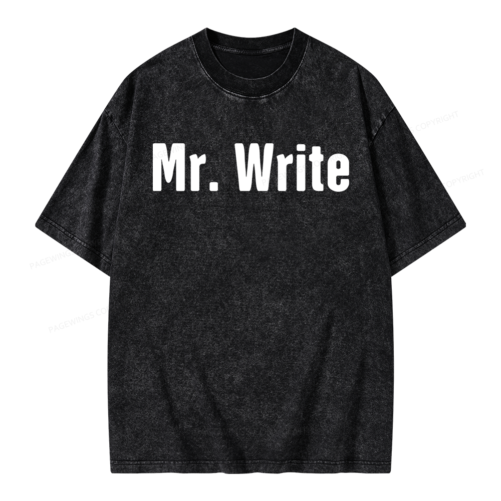 Pagewing Funny Novelist Writer Unisex Washed T-shirt