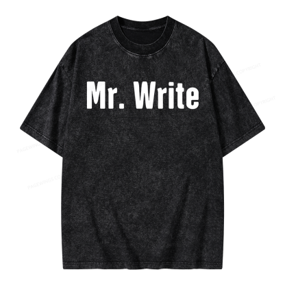 Pagewing Funny Novelist Writer Unisex Washed T-shirt