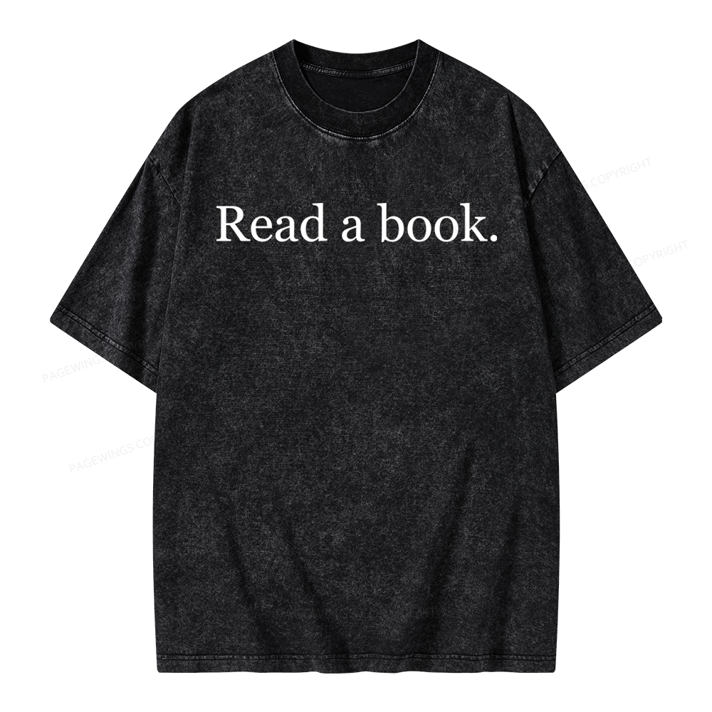 Pagewing Read a Book Unisex Washed T-shirt