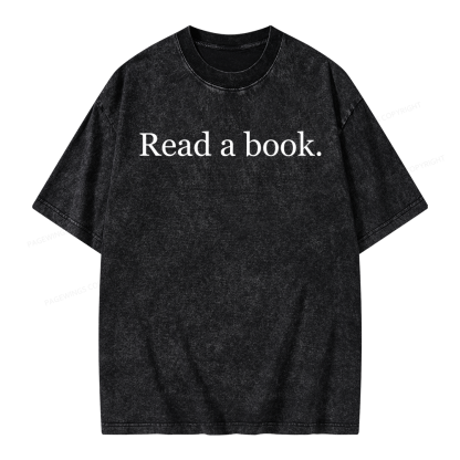 Pagewing Read a Book Unisex Washed T-shirt