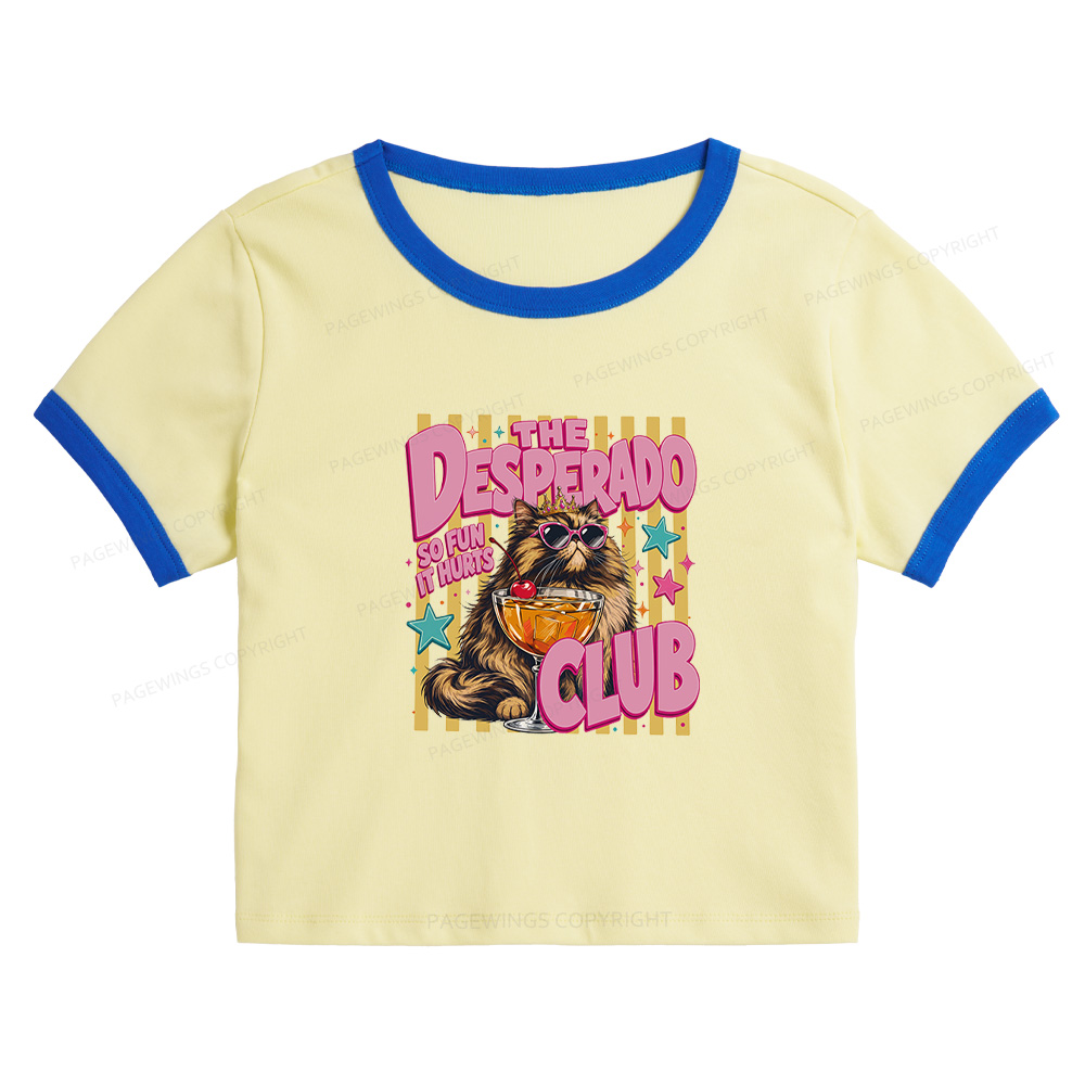 Pagewings Desperado Club Baby Tee Cropped Ringer T-Shirt