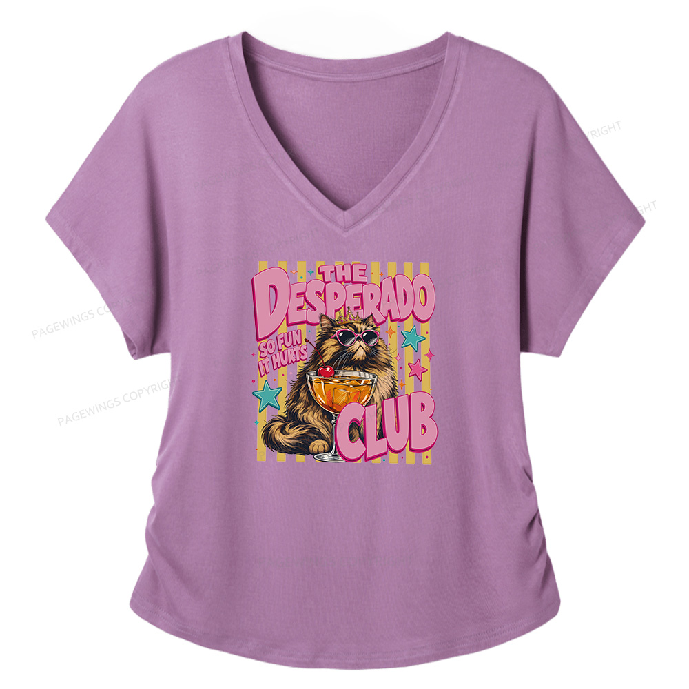Pagewings Desperado Club Soft Women's Modal V-neck T-shirt  