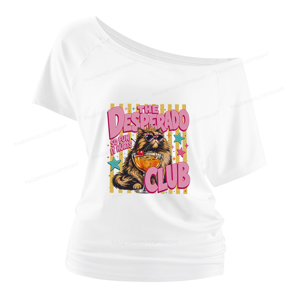 Pagewings Desperado Club Women Off Shoulder T-shirts