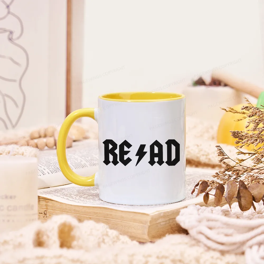 Pagewings Read Back In The Library "Rock And Roll" Mug