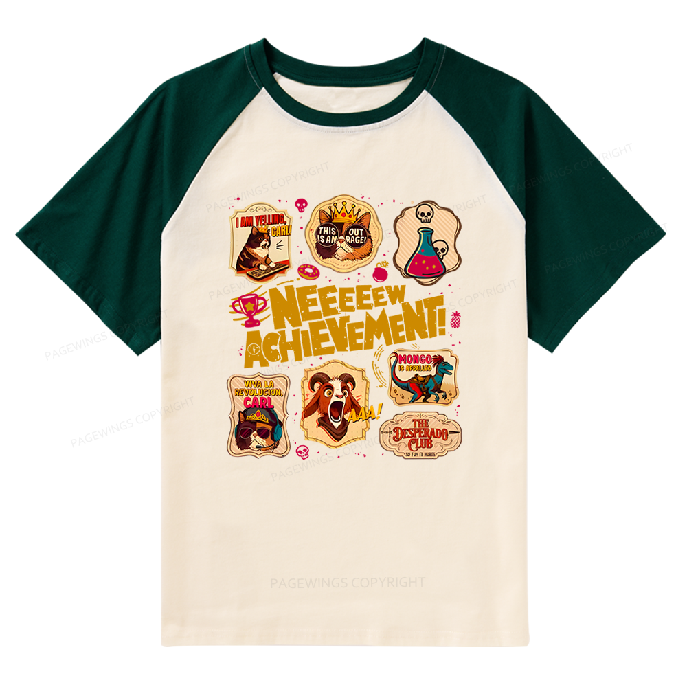 Pagewings Sci Fi Book Lover Bookish Raglan T-shirt
