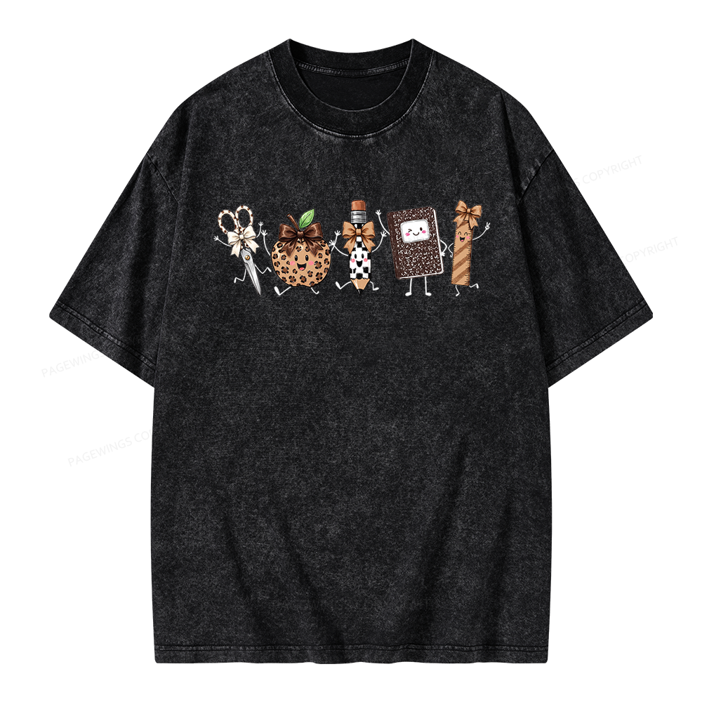 Pagewings It's a Good Day for Learning Unisex Washed T-shirt