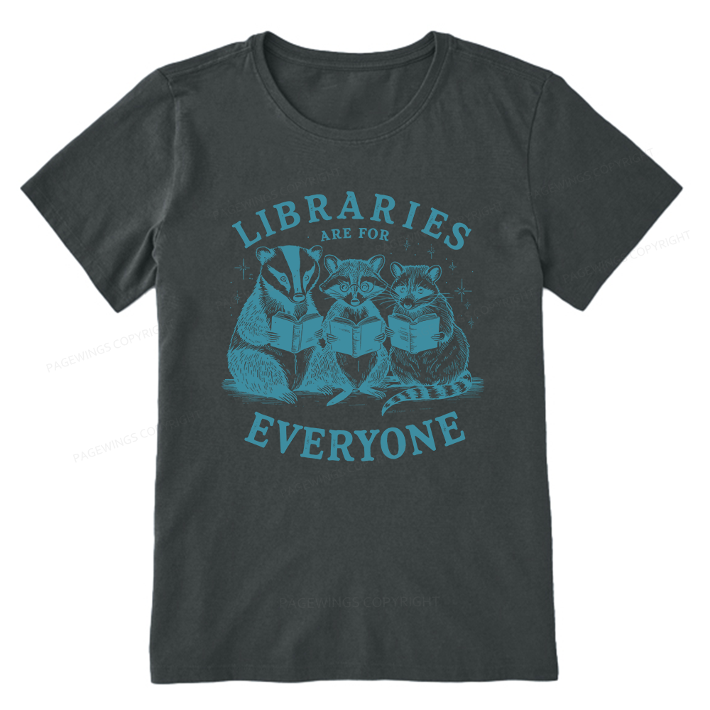 Pagewings Libraries Are For Everyone13578 Bookish Unisex Classic T-shirt