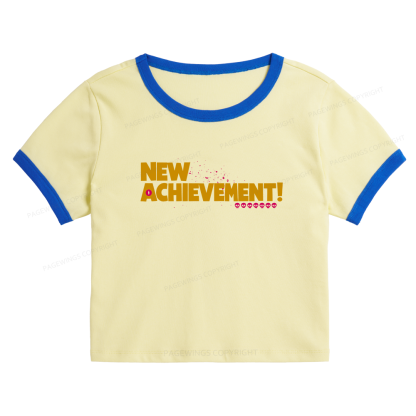Pagewings New Achievement 12016 Bookish Baby Tee Cropped Ringer T-Shirt