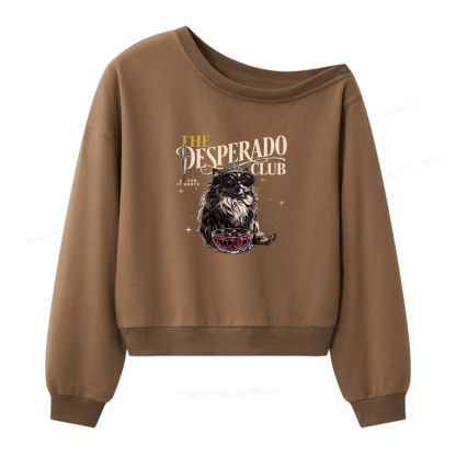 Pagewings The Desperado Club Women Off Shoulder Sweatshirt