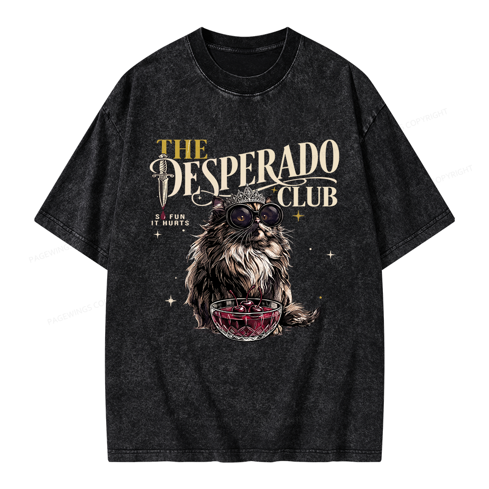 Pagewings The Desperado Club Unisex Washed T-shirt