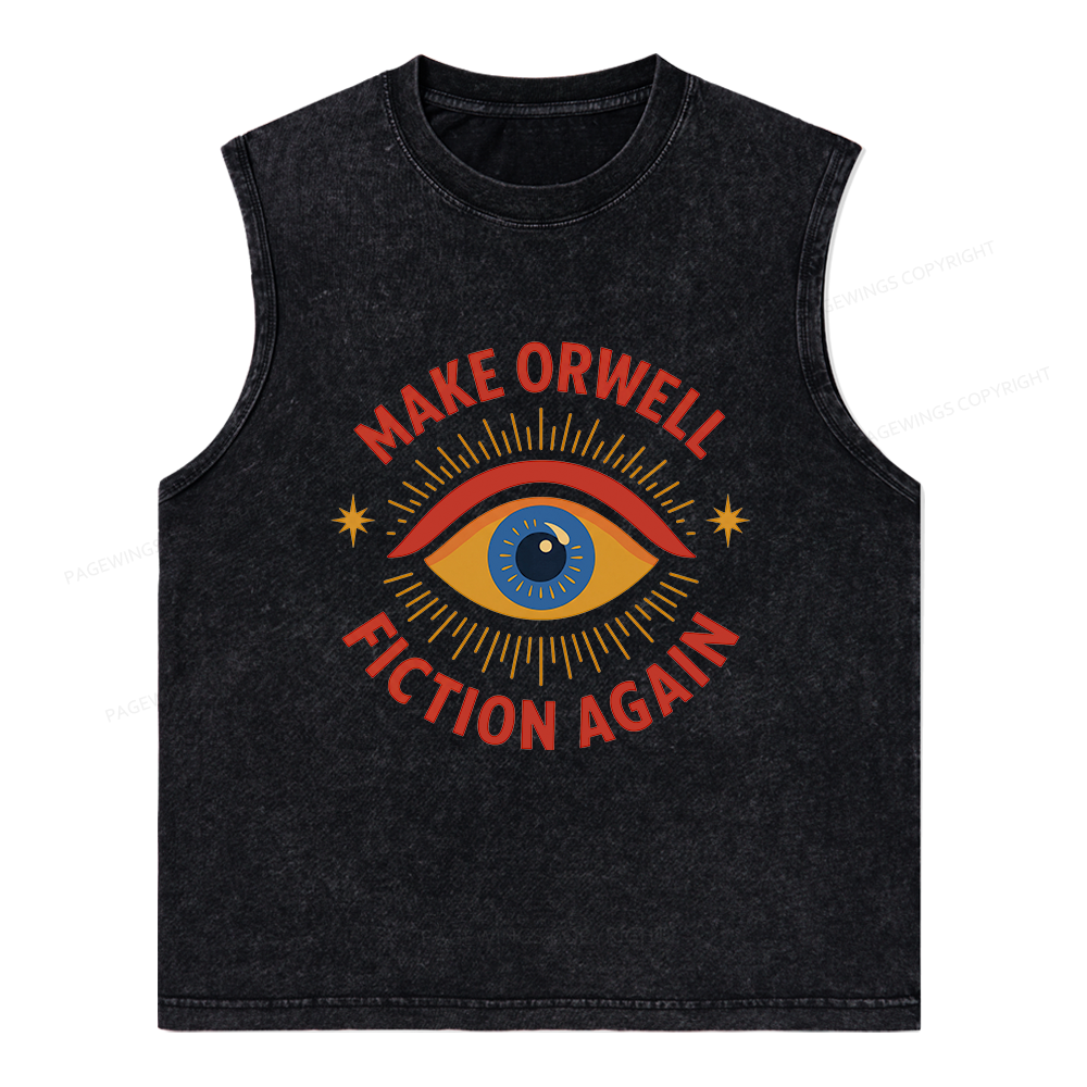 Pagewings Dystopia Quote16117 Bookish Unisex Washed Tank Top