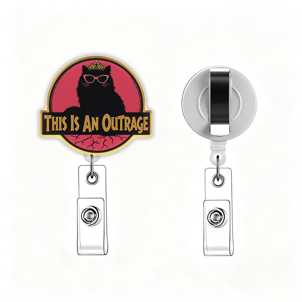 Pagewings This is an Outrage Acrylic Badge Clip