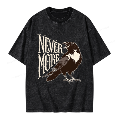 Pagewing Nevermore Unisex Washed T-shirt