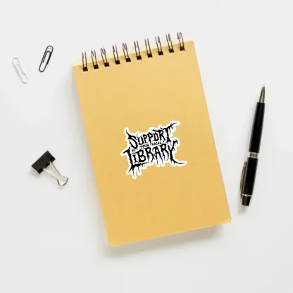 Pagewings Support Your Local Library Sticker