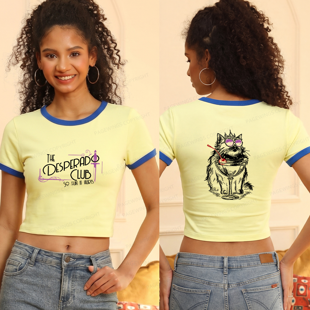 Pagewings Desperado Club 15506 Bookish Baby Tee Cropped Ringer T-Shirt