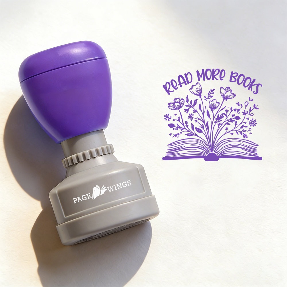 Pagewings Read More Books Stamp