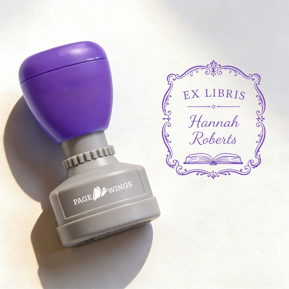 Pagewings Personalized Book Stamp