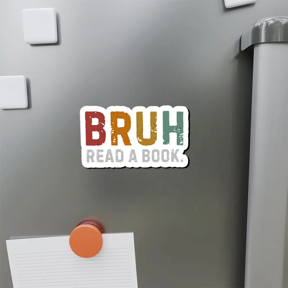 Pagewings Read A Book Bruh Fridge Magnet