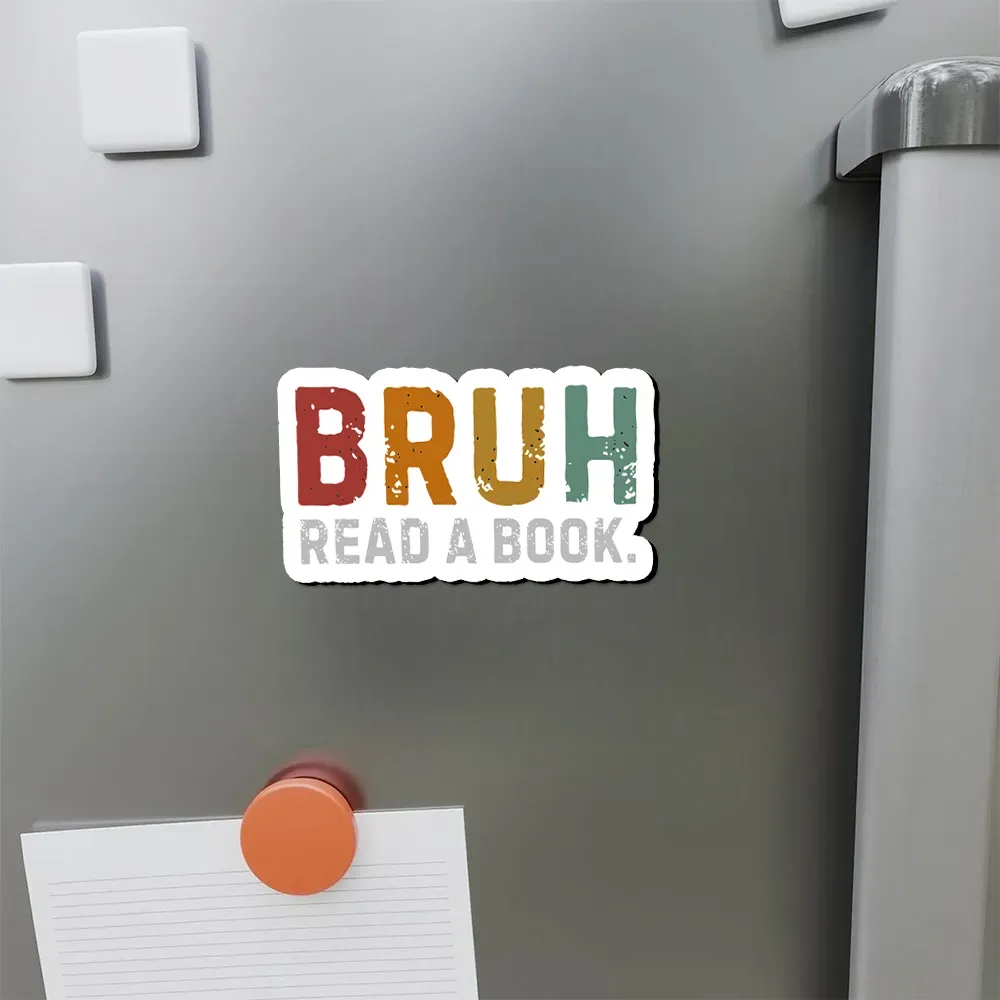 Pagewings Read A Book Bruh Fridge Magnet