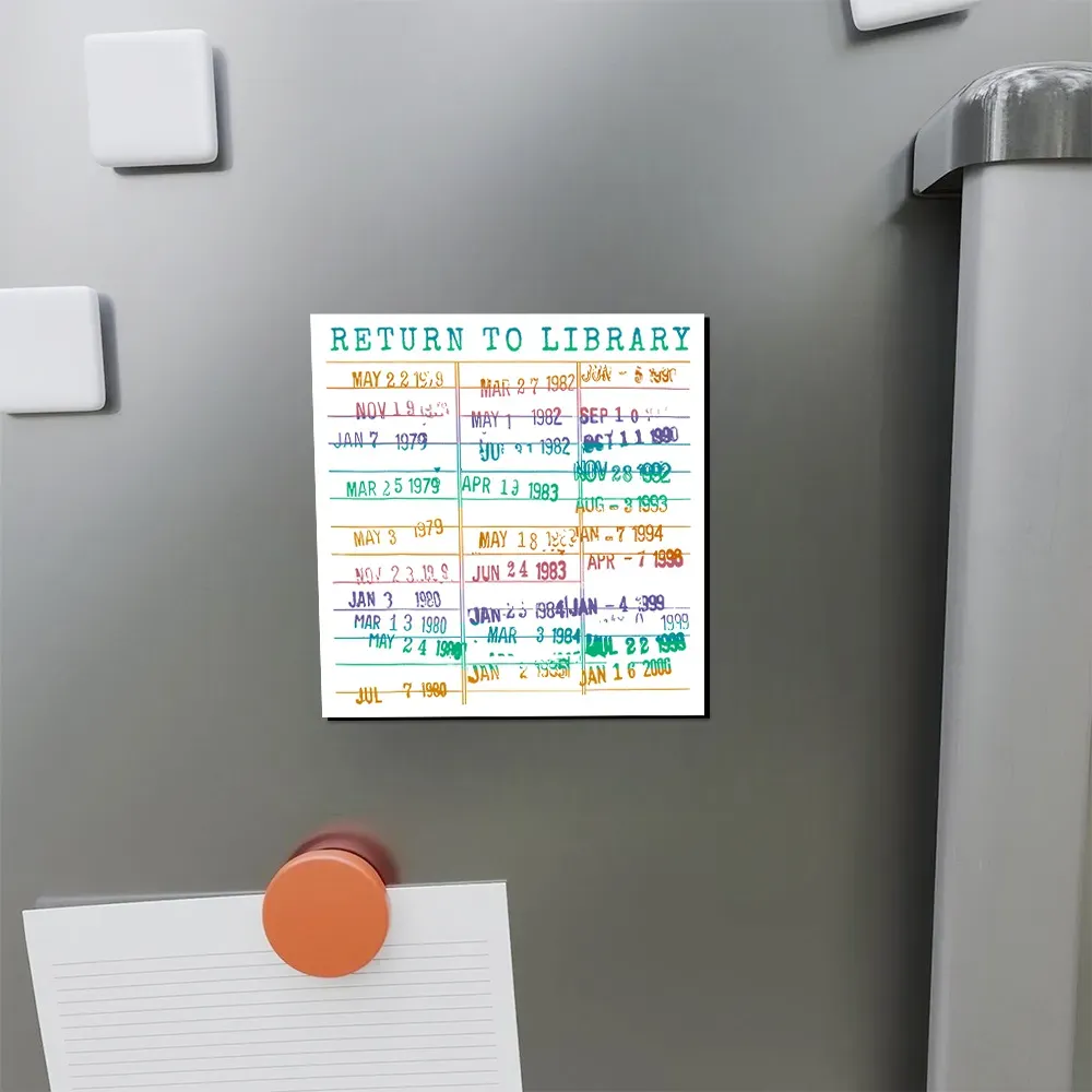Pagewing Vintage Library Rainbow Fridge Magnet