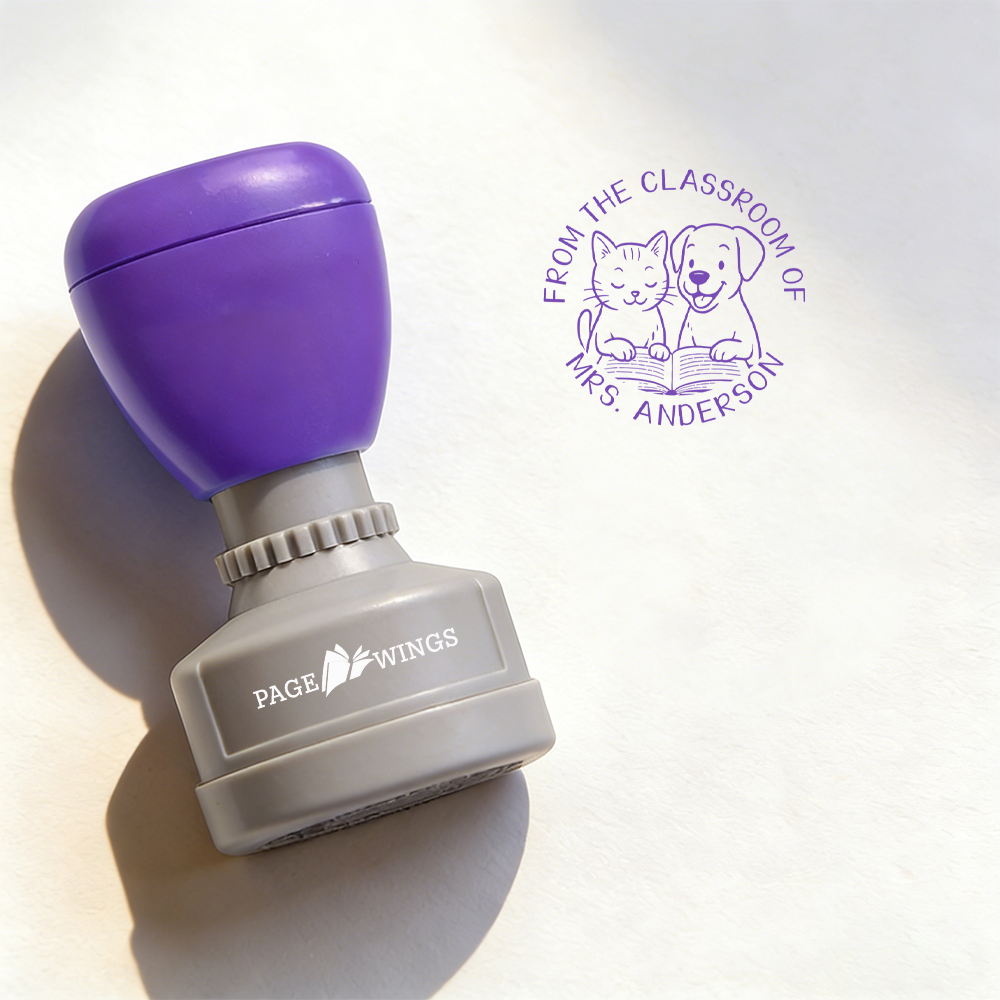 Pagewings Personalized Classroom Teacher Stamp