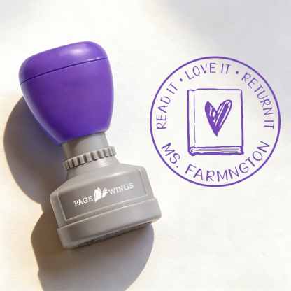 Pagewings Personalized Classroom Book Teacher Stamp