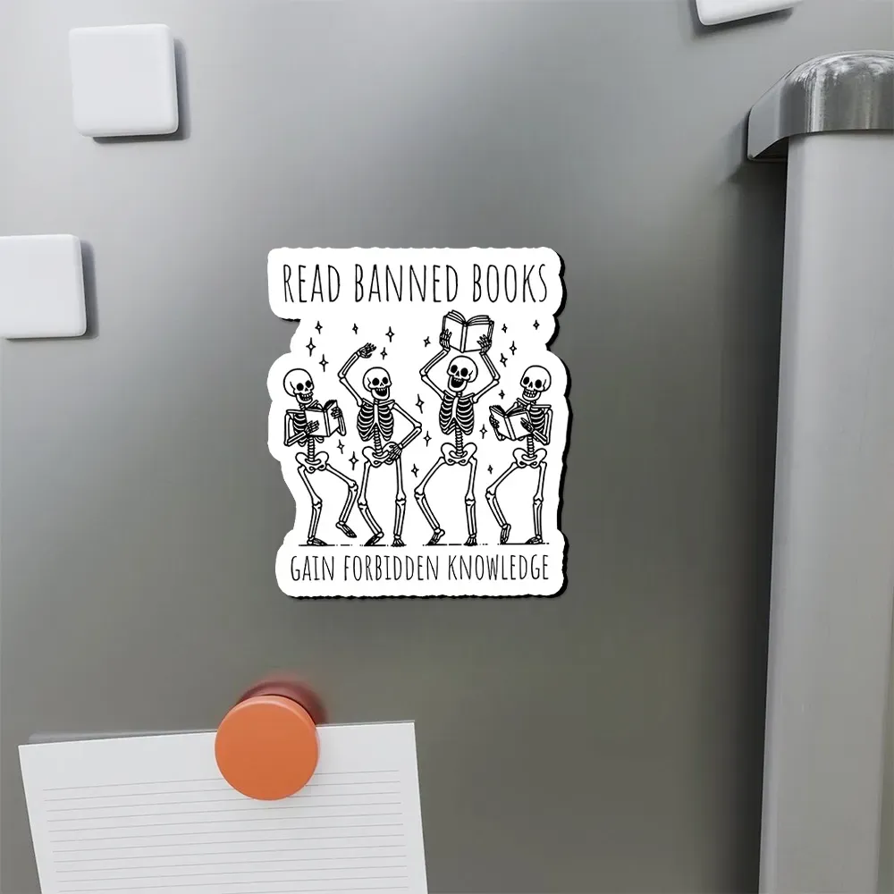 Pagewings Reading Books Tee Book Lover Gift Fridge Magnet