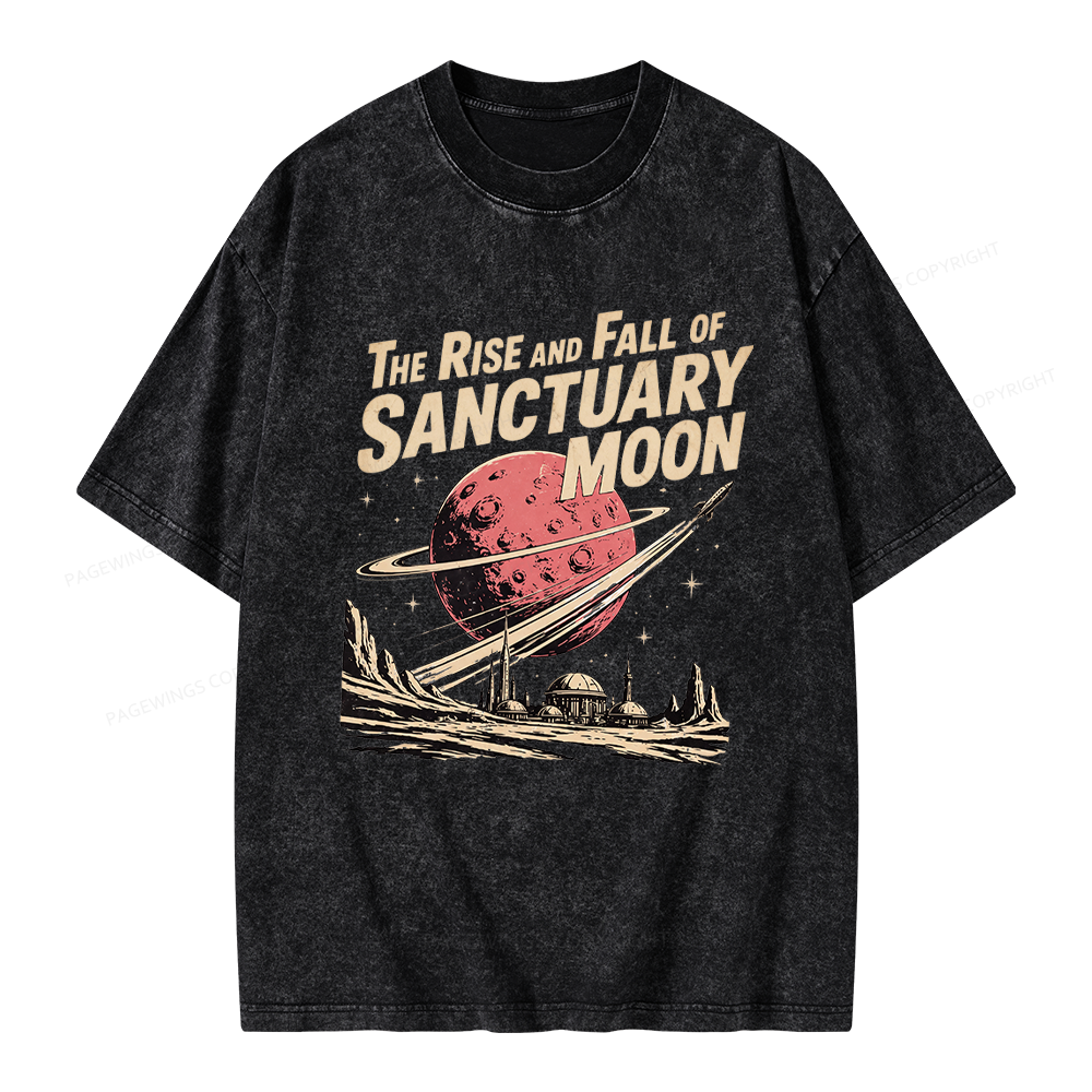 Pagewing Sanctuary Moon Unisex Washed T-shirt