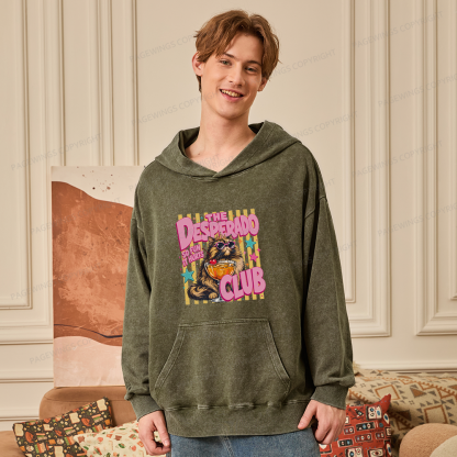 Pagewings Desperado Club15996 Book Unisex Washed Hoodie