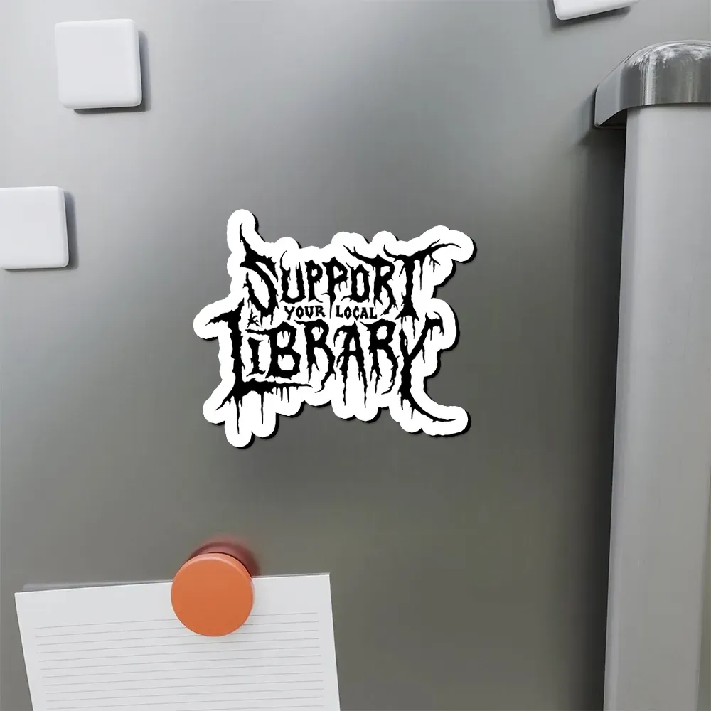 Pagewings Support Your Local Library Fridge Magnet
