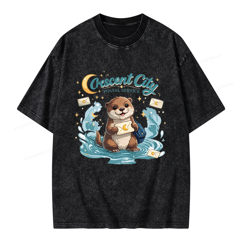 Pagewings Fantasy Book Lover Unisex Washed T-shirt