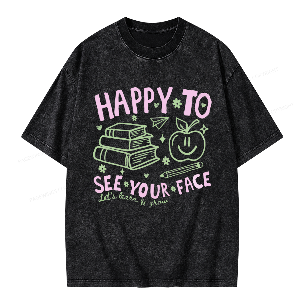 Pagewings Back to School Unisex Washed T-shirt