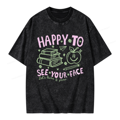 Pagewings Back to School Unisex Washed T-shirt