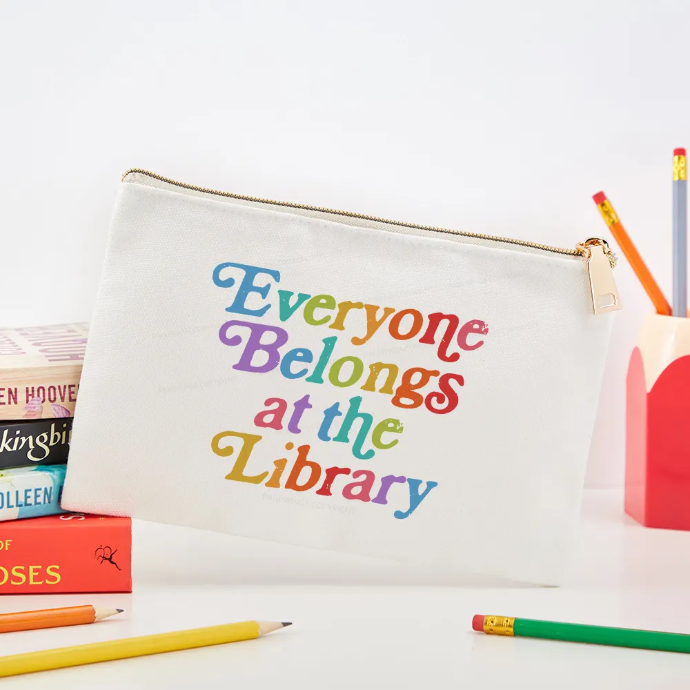 Pagewings Everyone belongs at the library Pouch