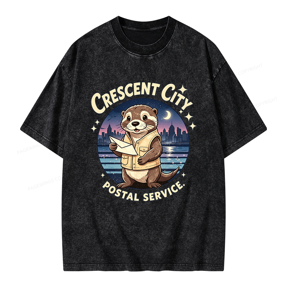 Pagewings Fantasy Reader Unisex Washed T-shirt