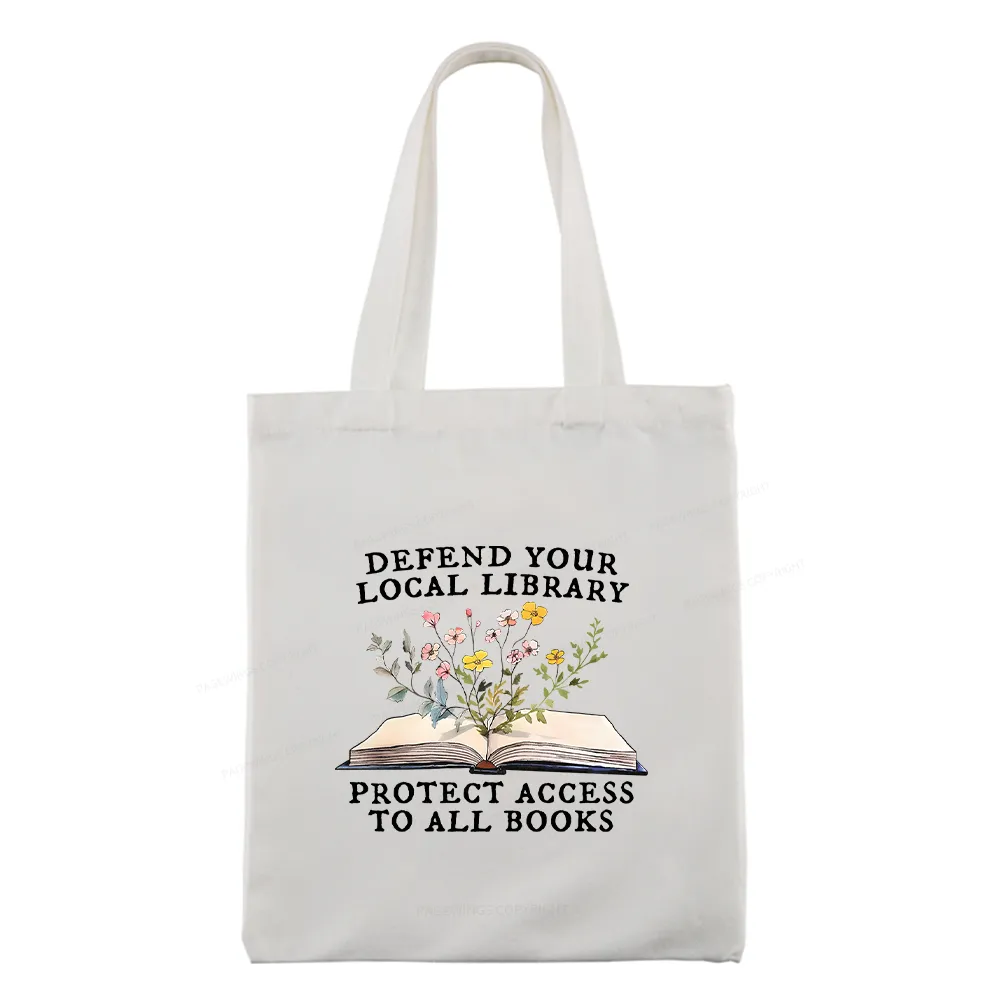 Pagewings Books Save Lives Protect Libraries Tote Bag