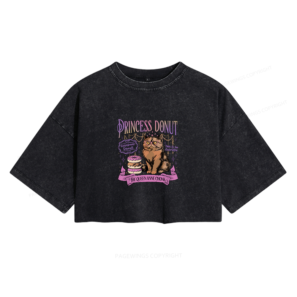 Pagewings Sci-Fi Book Lovers12017 Read Women's Washed Cropped T-shirt