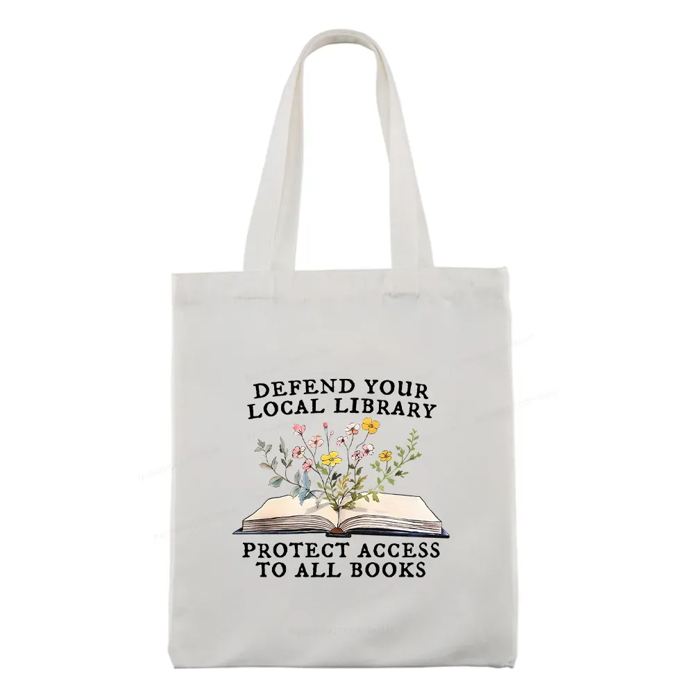 Pagewings Books Save Lives Protect Libraries Tote Bag