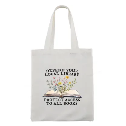 Pagewings Books Save Lives Protect Libraries Tote Bag