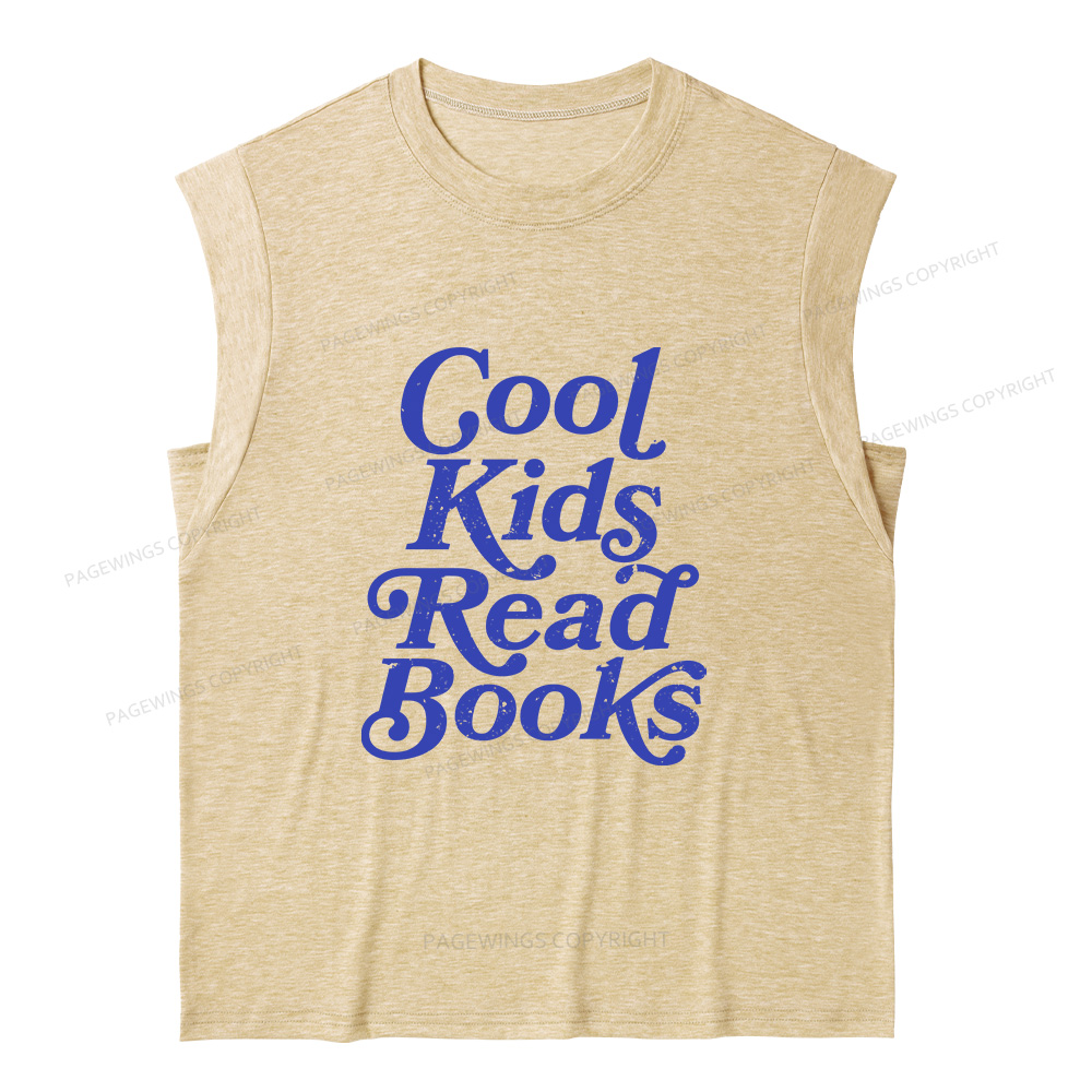 Pagewings Cool Kids Read Books11346 Bookish Women's Heather Tank Top