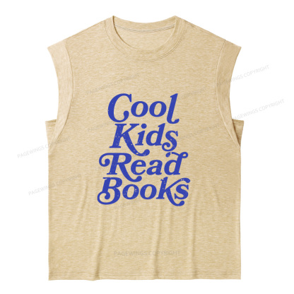 Pagewings Cool Kids Read Books11346 Bookish Women's Heather Tank Top
