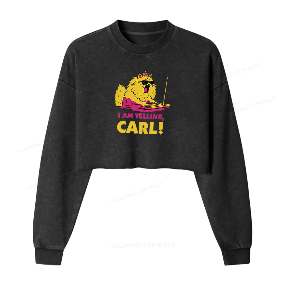 Pagewings Sci Fi Books Lover 16150 Bookish Washed Crop Sweatshirt