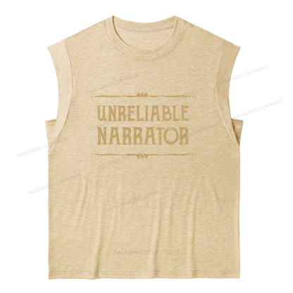 Pagewings Unreliable Narrator13677 Bookish Women's Heather Tank Top