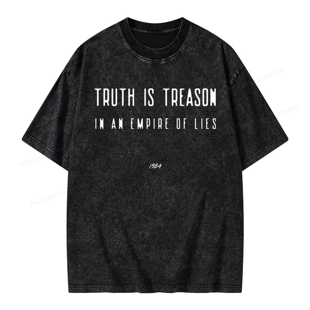 Pagewings Dystopian Book Lover Unisex Washed T-shirt