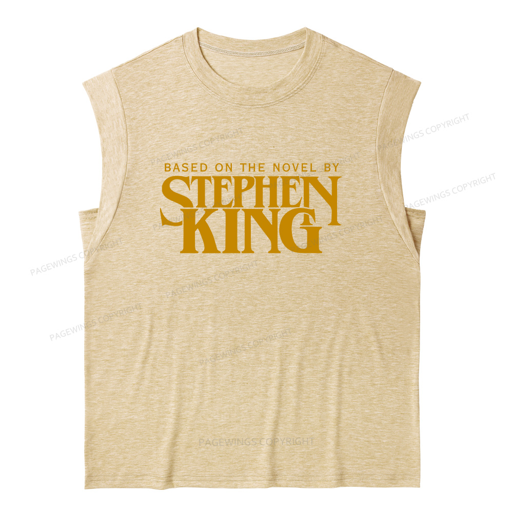 Pagewings Based On A Novel By Horror Writer 12416 Bookish Women's Heather Tank Top