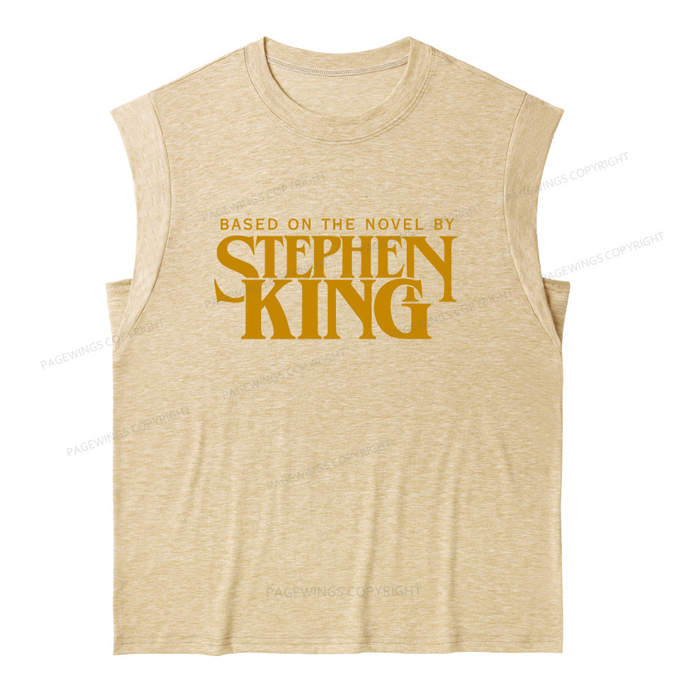 Pagewings Based On A Novel By Horror Writer 12416 Bookish Women's Heather Tank Top