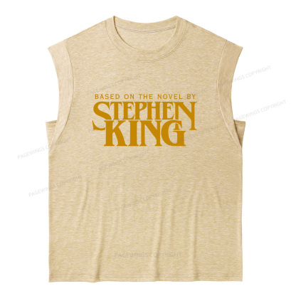 Pagewings Based On A Novel By Horror Writer 12416 Bookish Women's Heather Tank Top