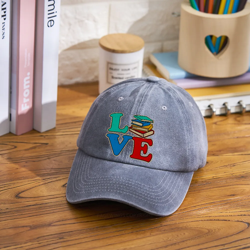 Pagewings Book Lovers Washed Cap